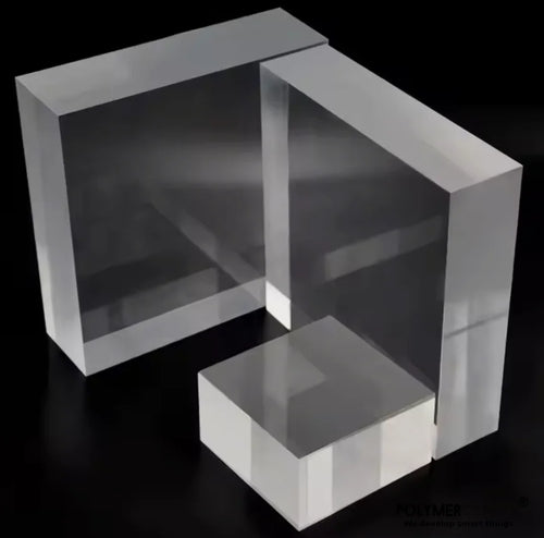 Acrylic Sheet Block- 50MM| Custom Cut Size | CNC Machining | Display & DIY Crafts- 12X12"