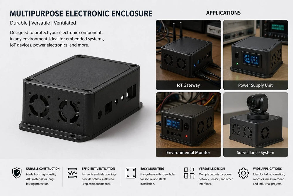 Reliable Enclosures for PCB, IoT & Electronic Projects