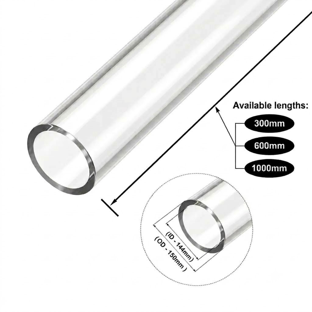 Clear Acrylic Tubes for Industrial, Display & Fabrication Applications