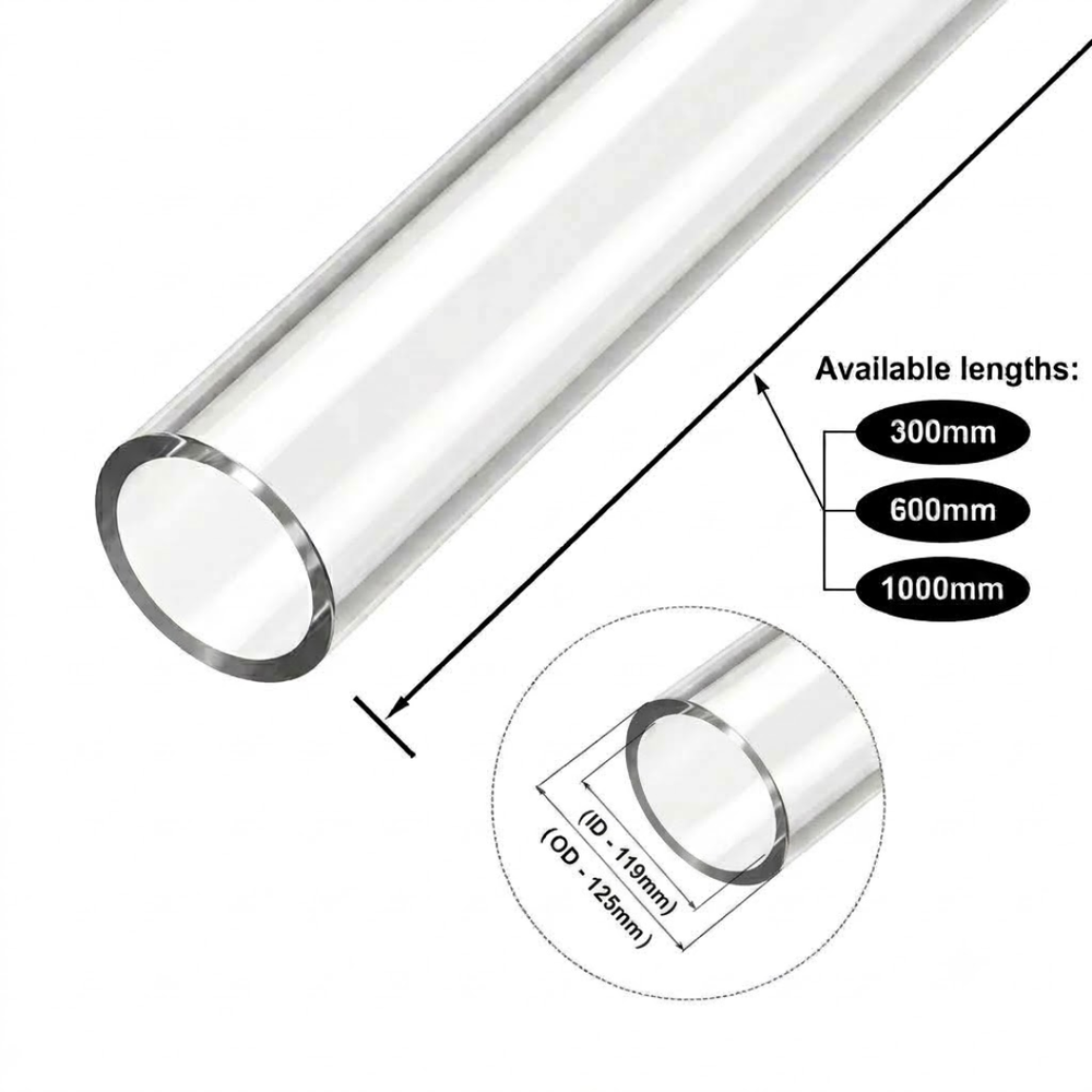 Clear Acrylic Tubes for Industrial, Display & Fabrication Applications
