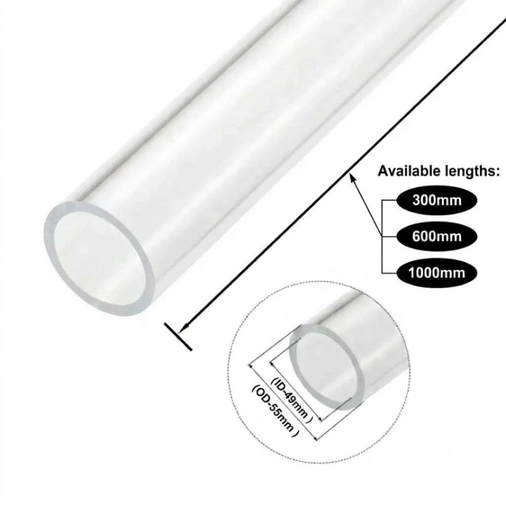 Clear Acrylic Tubes for Industrial, Display & Fabrication Applications