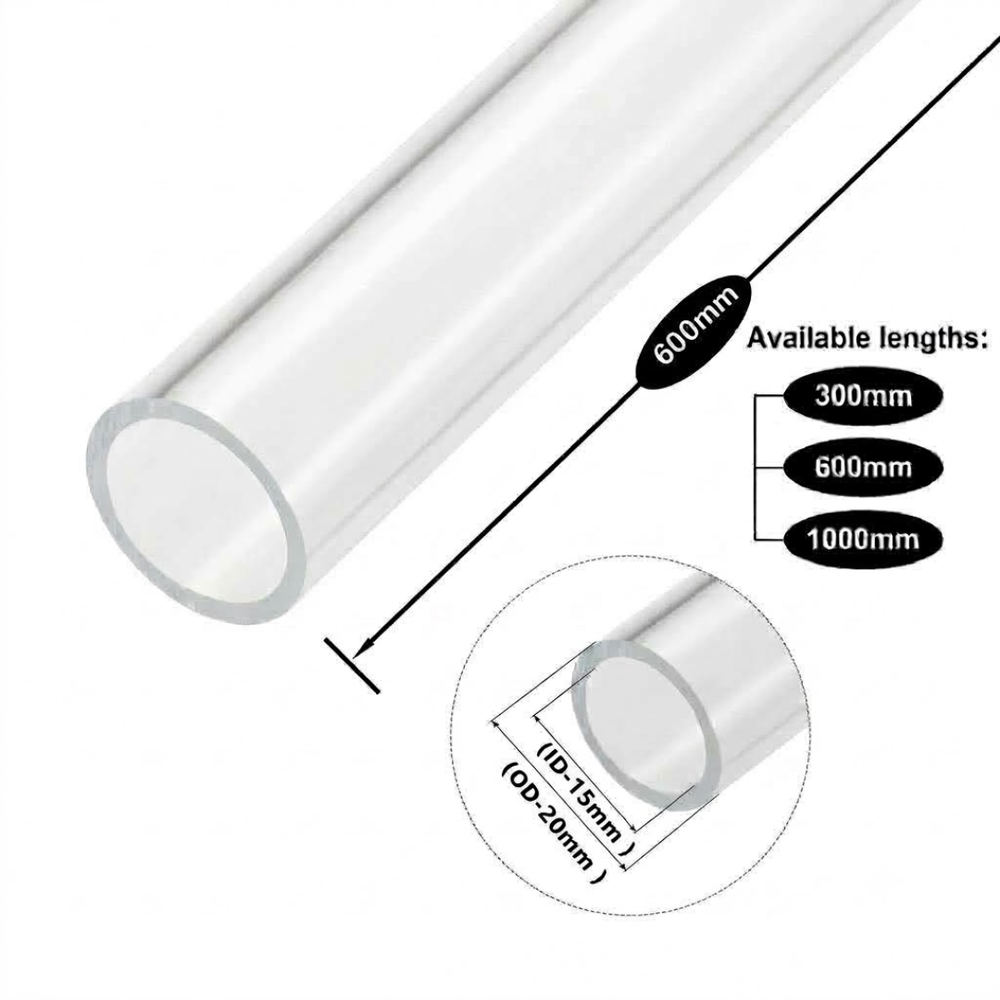 Clear Acrylic Tubes for Industrial, Display & Fabrication Applications