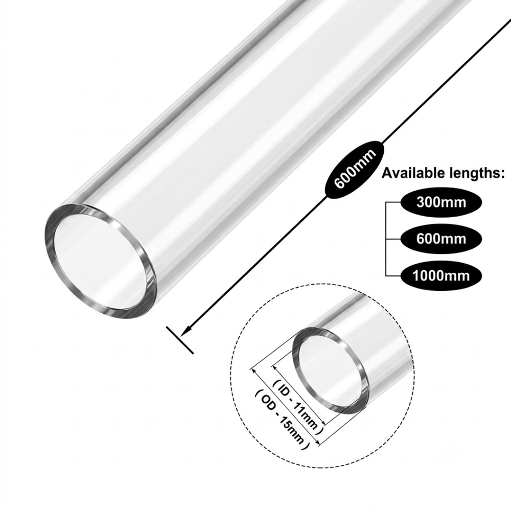 Clear Acrylic Tubes for Industrial, Display & Fabrication Applications