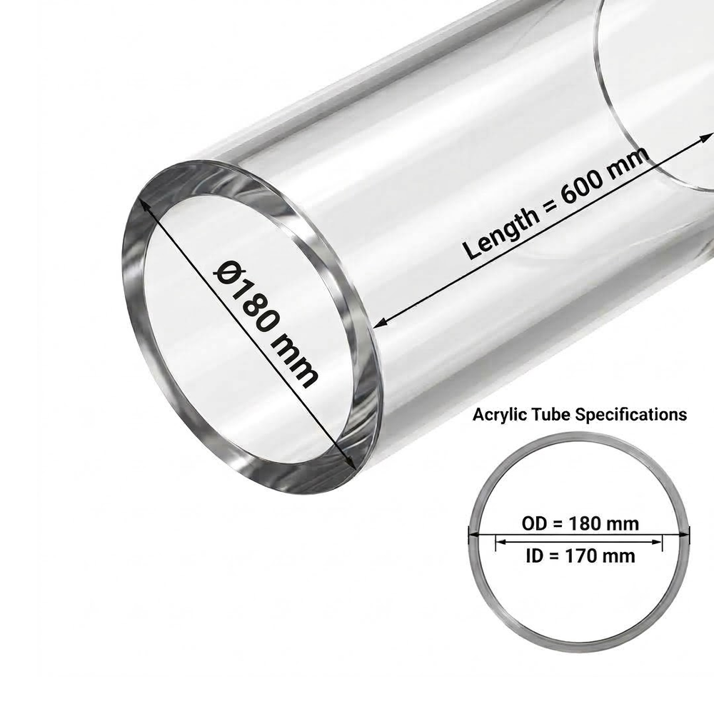 Clear Acrylic Tubes for Industrial, Display & Fabrication Applications