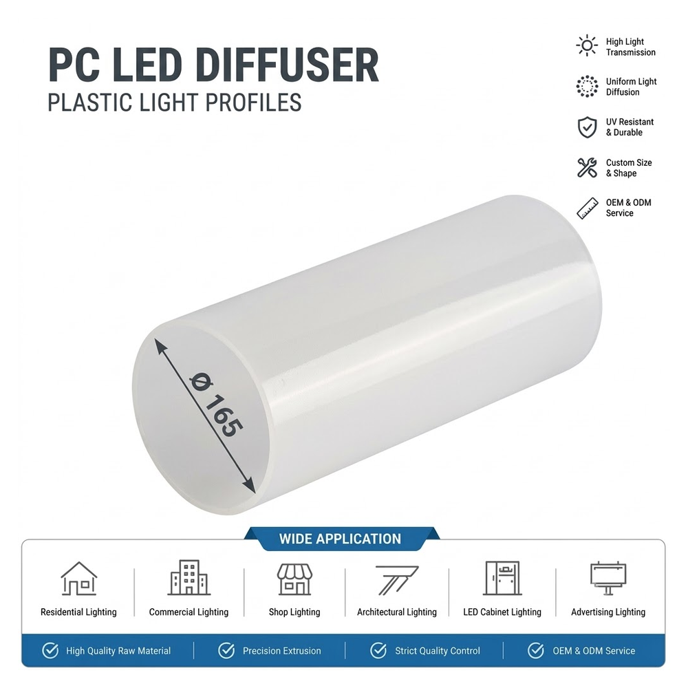 LED Polycarbonate Tubes for LED & Architectural linear fixturesApplications