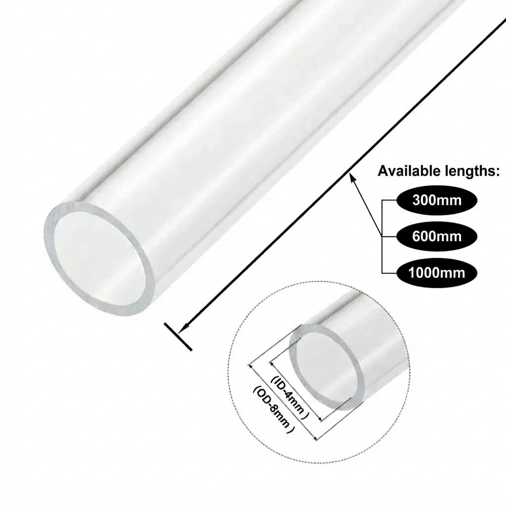 Clear Acrylic Tubes for Industrial, Display & Fabrication Applications