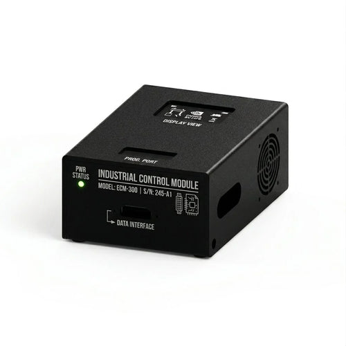 U Shape Custom electronic enclosure, with Top mounted LCD satatus display integrated colling fans