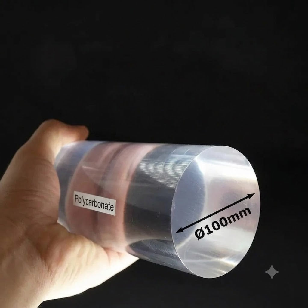 Polycarbonate Rod ǀ Clear Polycarbonate ǀ Durable, Machinability – Ø100 X 300MM