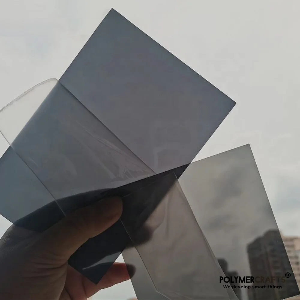 Black Tinted Acrylic Sheet | 3MM | Smoke Translucent  (PMMA) |Display & DIY Crafts -6X6"
