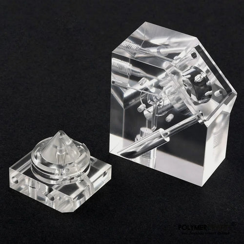 Custom Precision Cast Acrylic Parts Milling & Acrylic Manifold Blocks -100MM