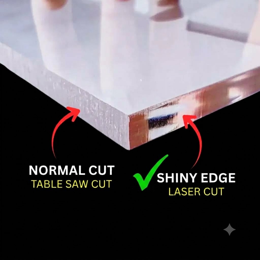 Acrylic Sheet Block -40MM|Display Pedestal |Acrylic plinth | Clear Polished Acrylic block -4X4"