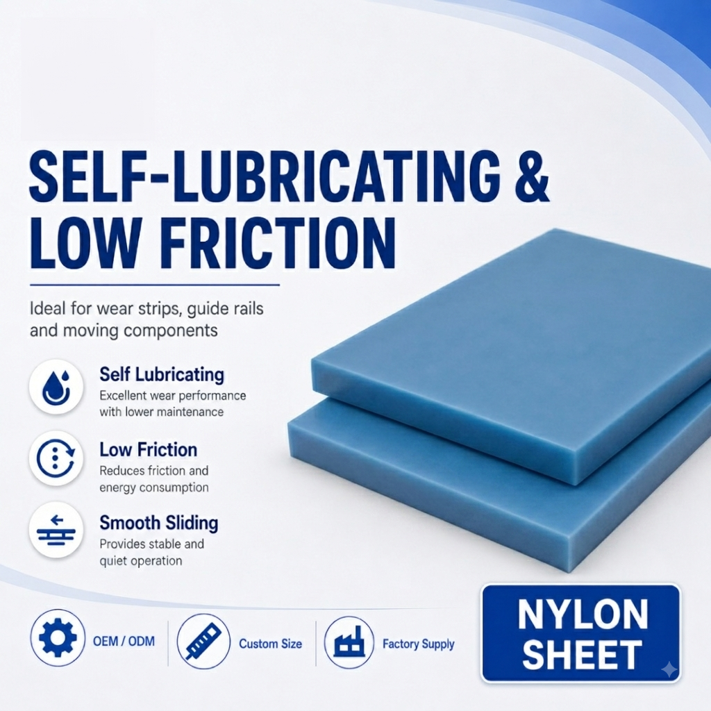MC -Cast Nylon  | Custom Cut Size| CNC Machining & Milling | 10MM-BLUE
