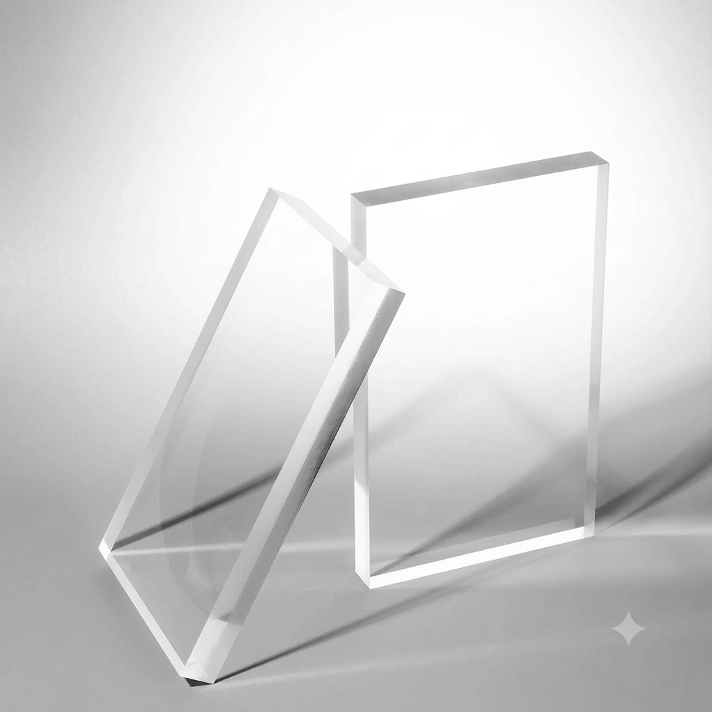 Acrylic Sheet Block -35MM| Clear for CNC Machining | Clear acrylic block -12X12"