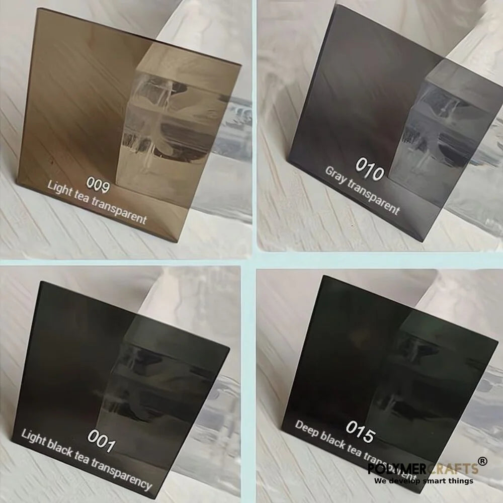 Tinted Acrylic Sheet – 10MM | Smoke Translucent Acrylic (PMMA) | CNC, Display & DIY Crafts-12X12"