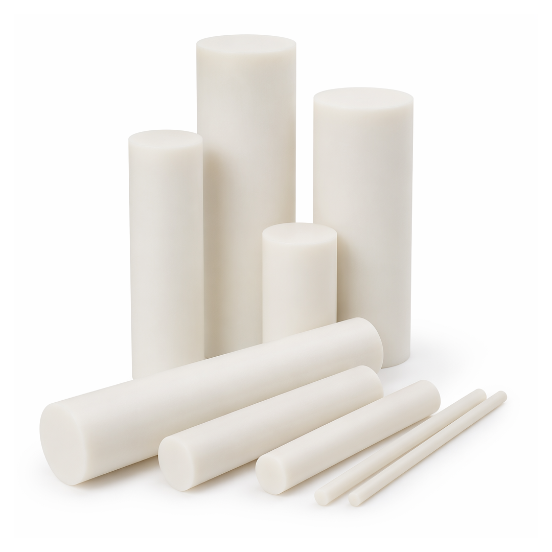 Custom-Cut PVDF Rods | Precision CNC-Grade & Chemical-Resistant | Ø - 25MM