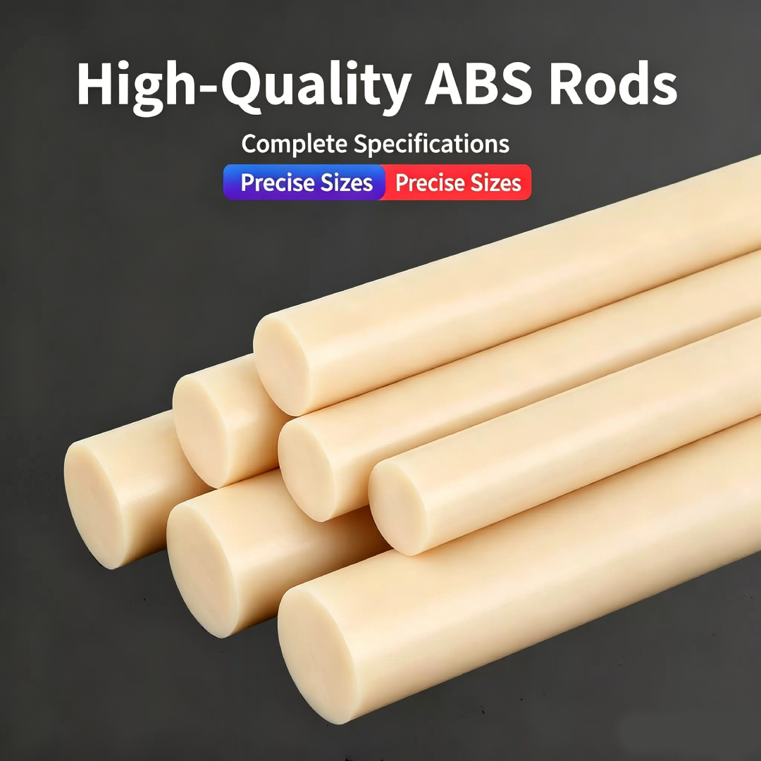 ABS Black Rod | Durable & Rigidity-Enhanced |  ABS for Machining grade | Ø - 10MM