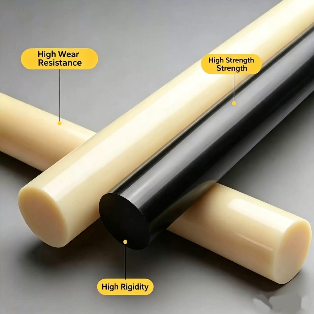 ABS Black Rod | Durable & Rigidity-Enhanced |  ABS for Machining grade | Ø - 10MM