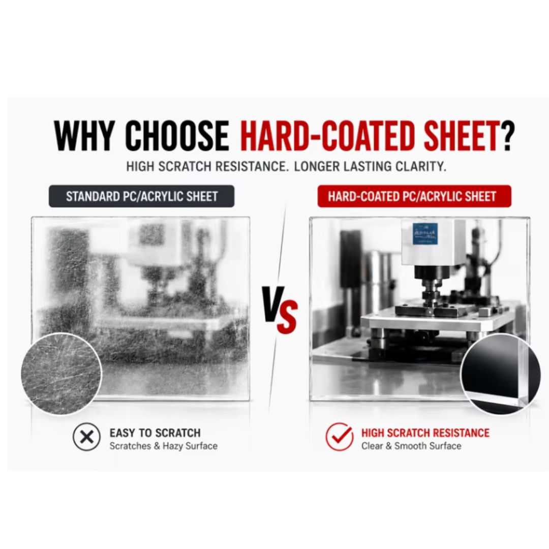 High-Impact Anti-Scratch -3MM | Polycarbonate Cut to Size | Clear Abrasion-Resistant Panel- 12X18"