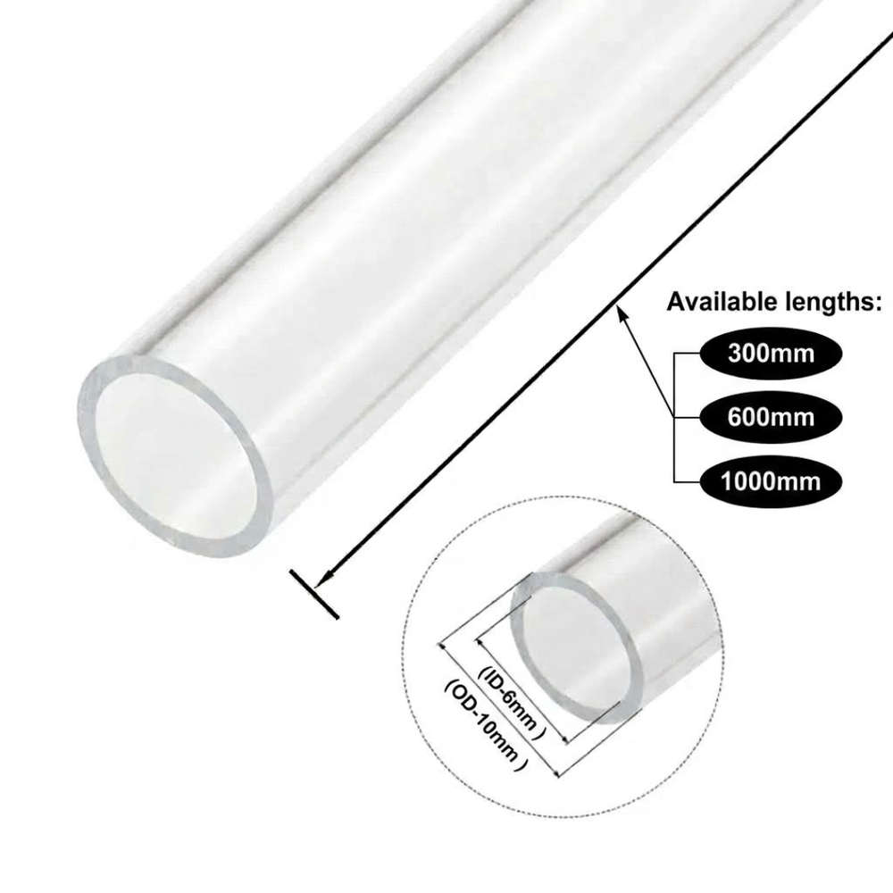 Clear Acrylic Tubes for Industrial, Display & Fabrication Applications
