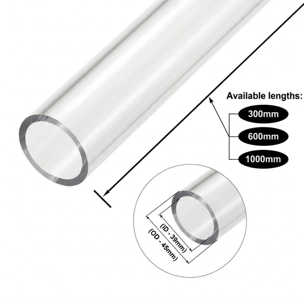 Clear Acrylic Tubes for Industrial, Display & Fabrication Applications