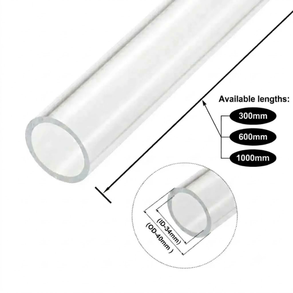 Clear Acrylic Tubes for Industrial, Display & Fabrication Applications