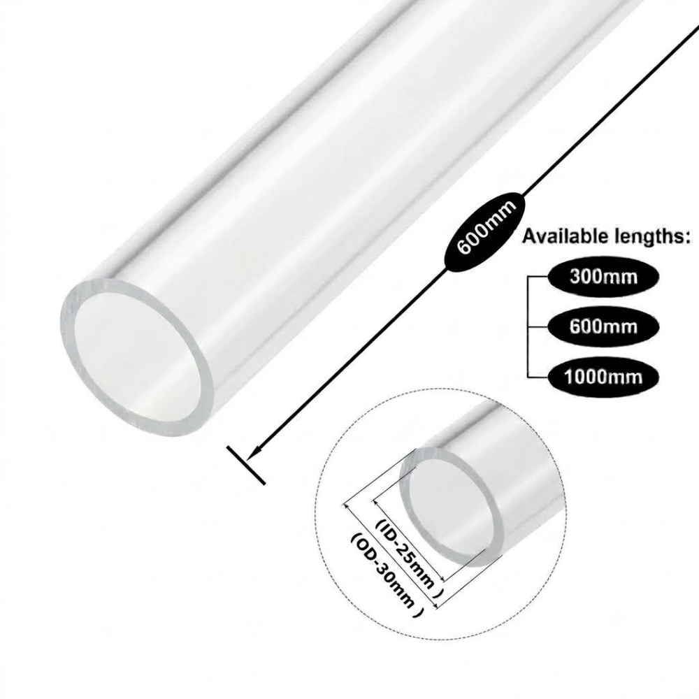 Clear Acrylic Tubes for Industrial, Display & Fabrication Applications
