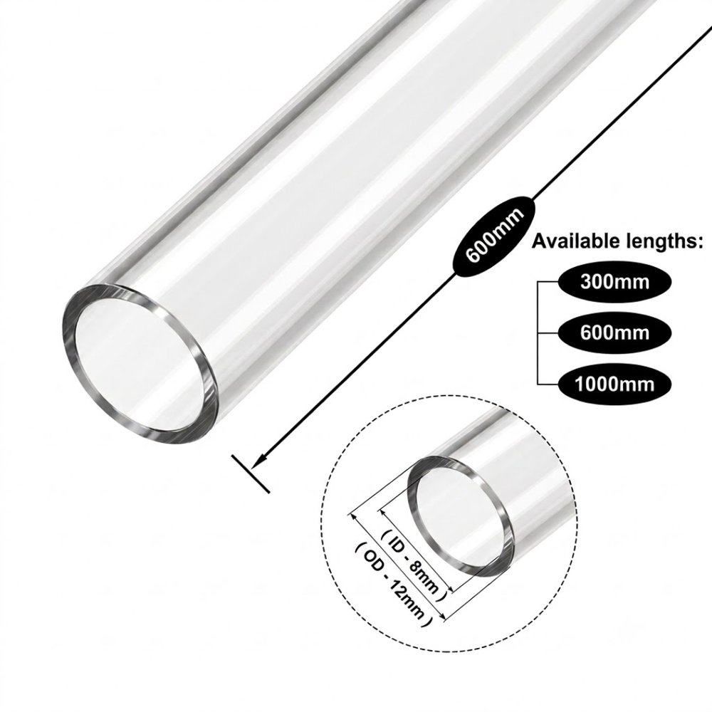 Clear Acrylic Tubes for Industrial, Display & Fabrication Applications