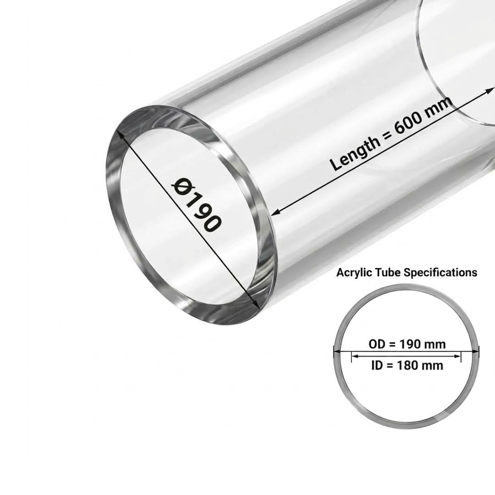 Clear Acrylic Tubes for Industrial, Display & Fabrication Applications