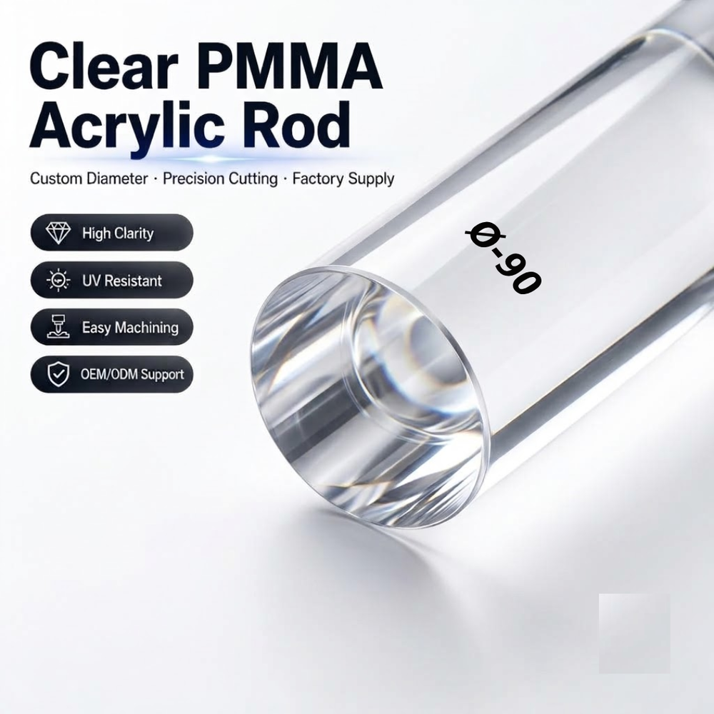 Clear Acrylic Rods for Fabrication, Displays & Engineering