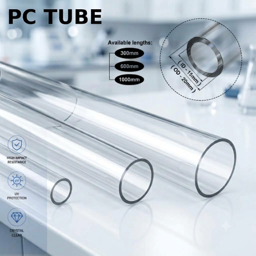 Polycarbonate Tube Ø20-(OD20-ID15MM) | High-impact transparent  |UV resistant  |Industrial & Scientific