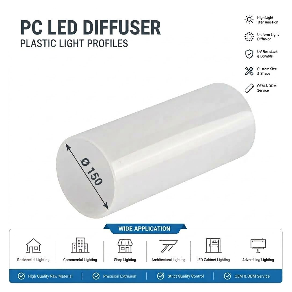 LED  Polycarbonate Tubes for LED & Architectural linear fixturesApplications