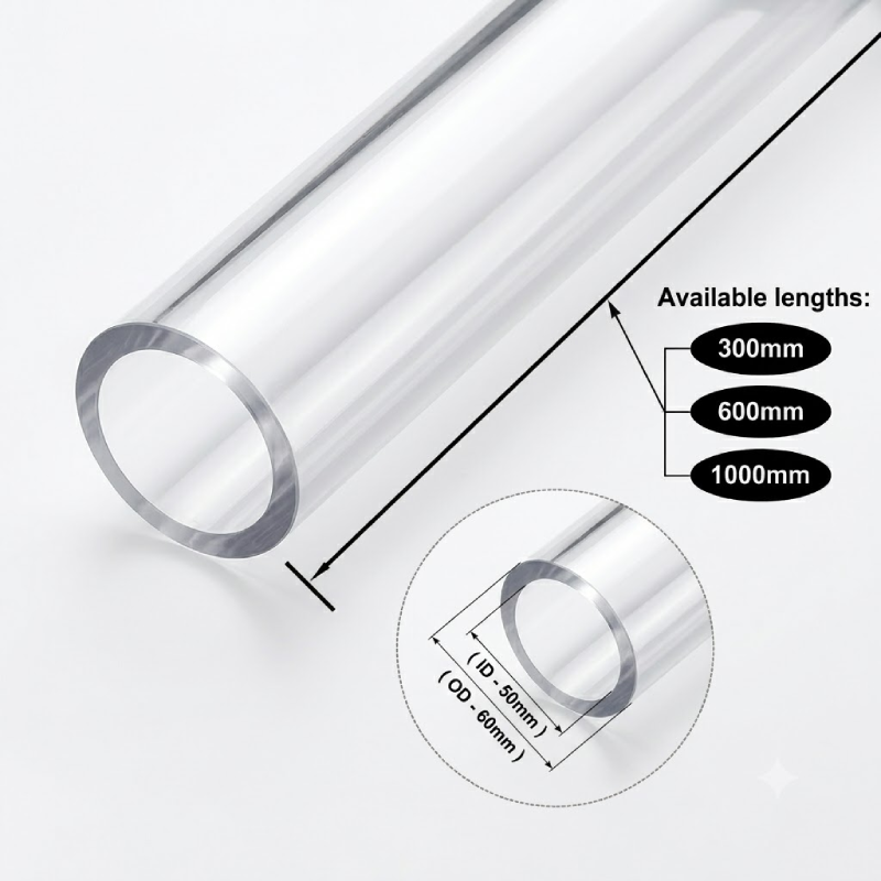 Clear Acrylic Tubes for Industrial, Display & Fabrication Applications