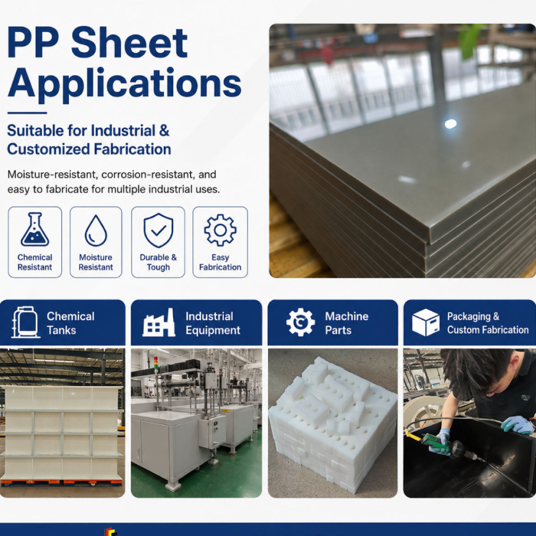 Polypropylene Sheet – PP Sheet | Cut TO Size | CNC MILLING -Chemical Resistance| WHITE RIGID PP-5MM