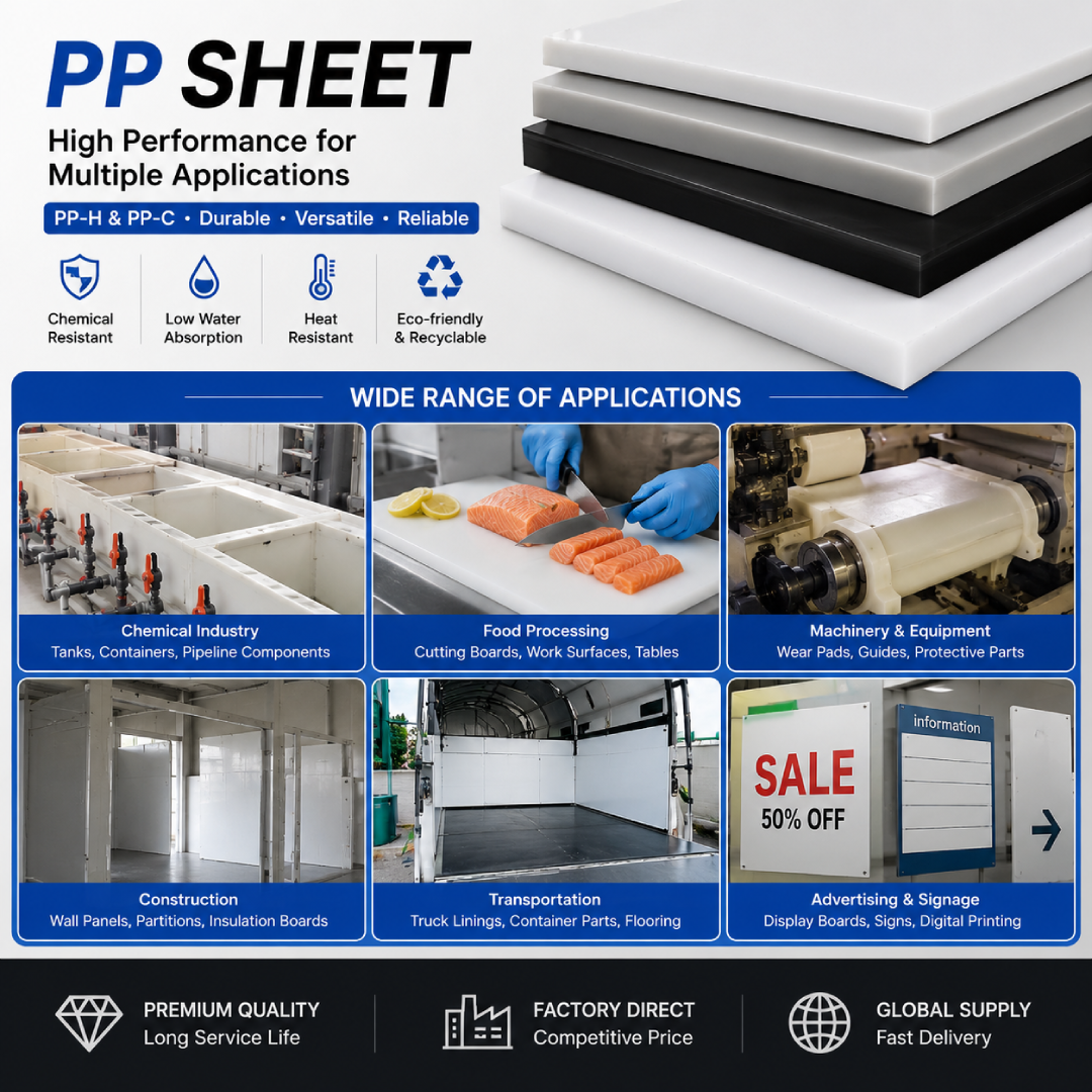 Polypropylene Sheet – PP Sheet | Cut TO Size | CNC MILLING -Chemical Resistance| WHITE RIGID PP-5MM