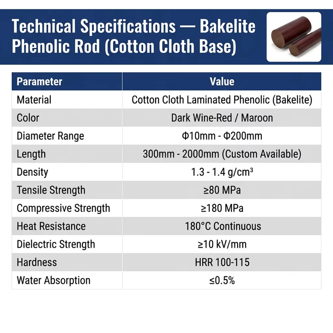 Machining Grade Hylam Rods | Wear-Resistant  |High-Temperature |Ø 20 MM
