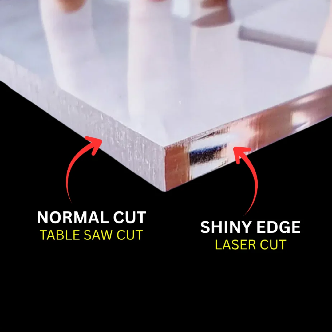 Acrylic Sheet Block -18MM| Clear for CNC Machining | Clear acrylic block -12X12"