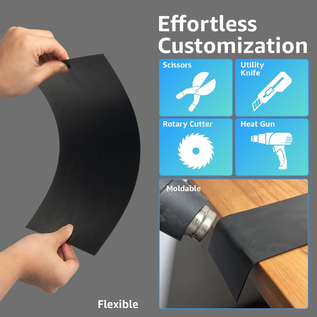 ABS Forming Plastic Sheet | Cut To Size | Textured Black Matt | 1 MM