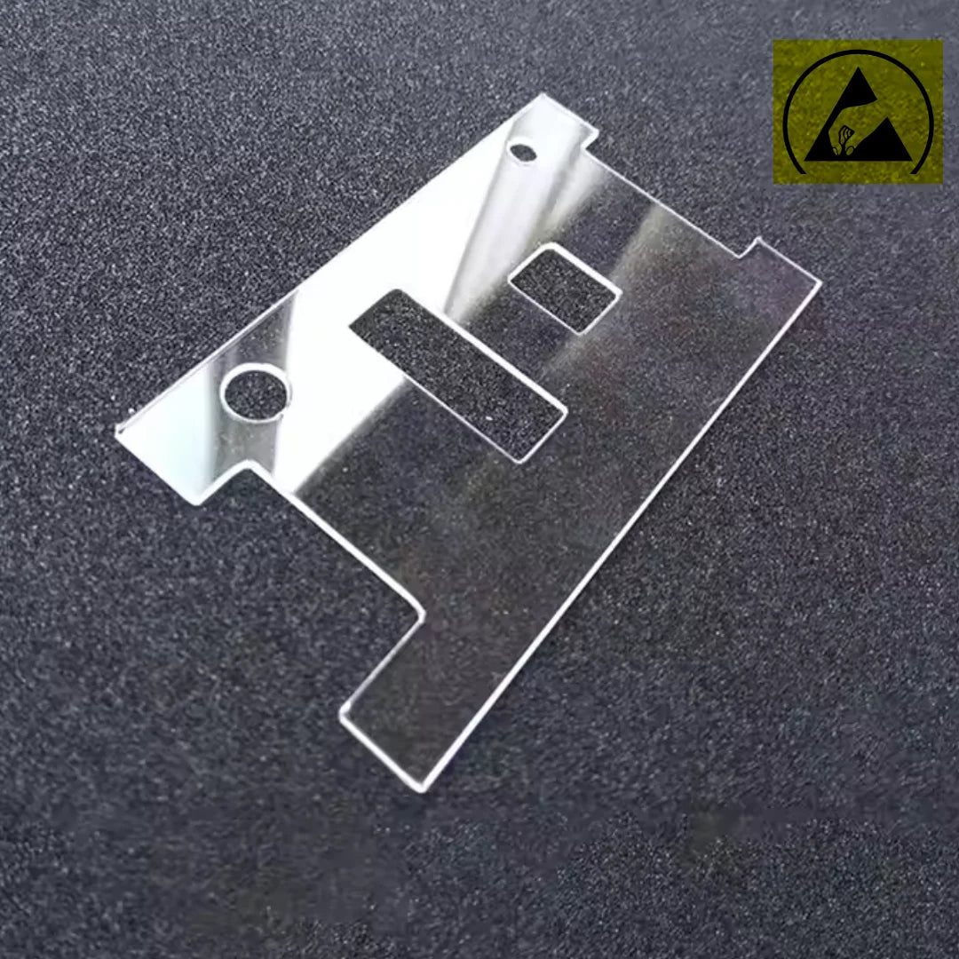 ESD Polycarbonate Sheet | Cut TO Size ǀ High Quality Antistatic Polycarbonate ǀ 5mm -12X12″ -Smoke Grey