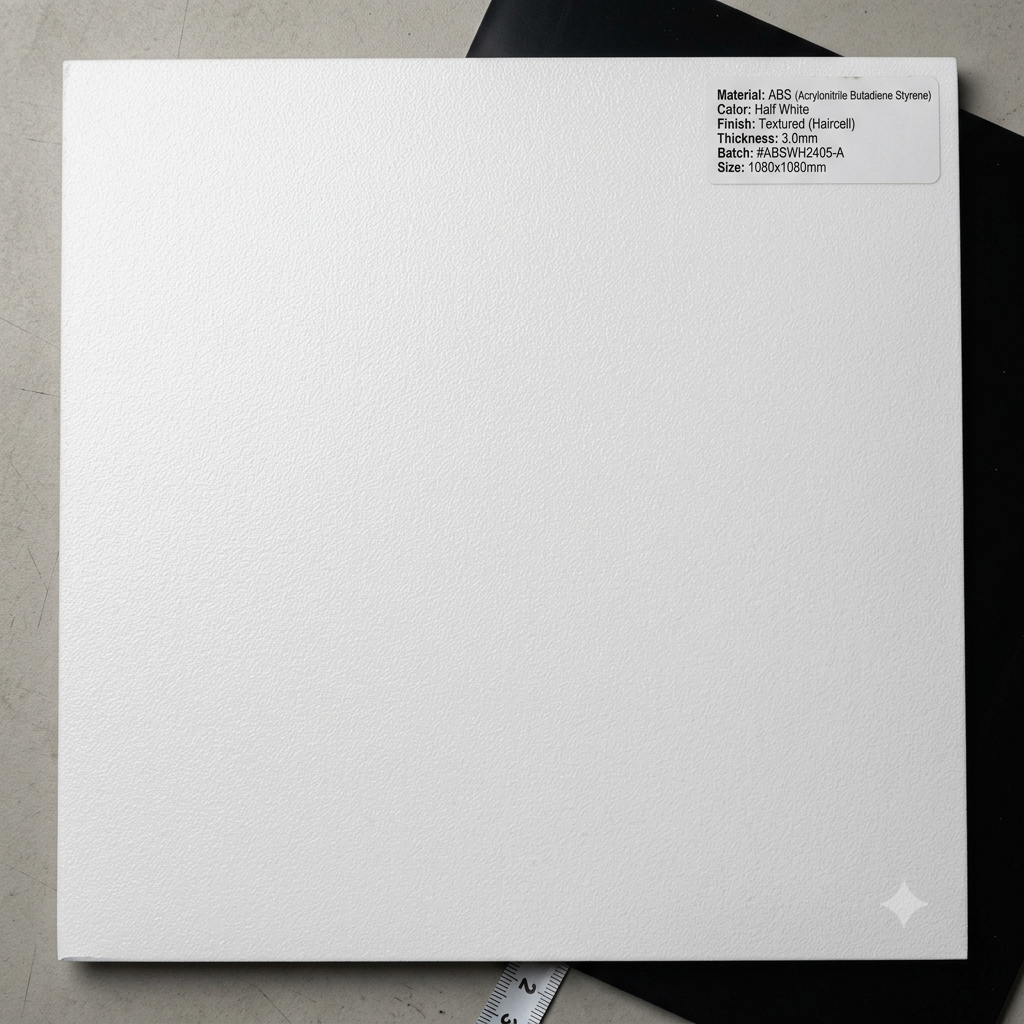ABS Forming Plastic Sheet | Cut To Size | Textured Half White Matt | DIY Projects- 2 MM