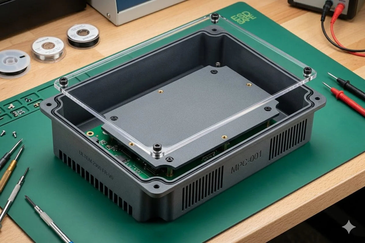 High-Performance Industrial PCB Mounting Plate (7.2 × 5.2 Inch) | ESD-Safe PCB Support Panel | Precision Electronic Enclosure Base Plate