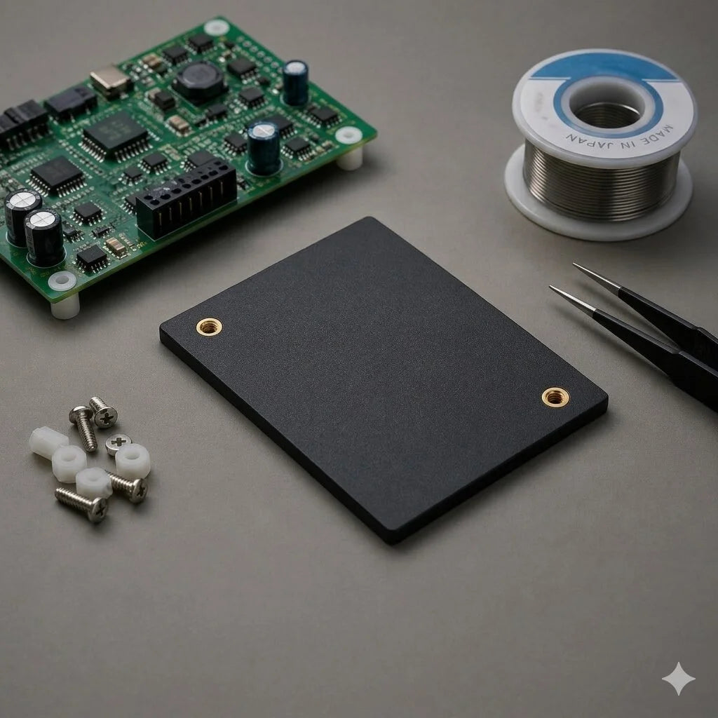 PCB Mounting Plate (4.3 × 4.3 Inch) | ESD-Safe Electronic Support Panel | Precision PCB Base Plate for Electronic Enclosures