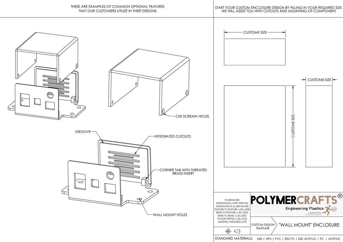 Custom Plastic Electronic Enclosure Durable Textured Finish Versatile Mountable IoT Device Project Box Housing