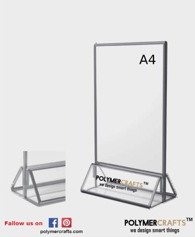 Vertical Table Top Sign Holder -A4