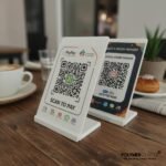 QR Code Display Stand-Detachable  | White | ABS QR Display Stand | For Office | Retail - 4X6 Inch. - Image 4