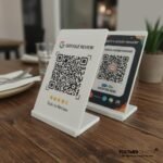 QR Code Display Stand-Detachable  | White | ABS QR Display Stand | For Office | Retail - 4X6 Inch. - Image 3