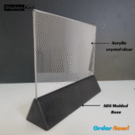 Double-Sided Acrylic Sign Holder A5 | Display Stand Paper Holder | Signage Holder | Tent Card Holder | Horizontal Display Stand. - Image 2