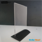 Double-Sided Acrylic Sign Holder A5 | Display Stand Paper Holder | Signage Holder | Tent Card Holder | Vertical Display Stand. - Image 2