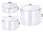 Clear Prop Display Cylinders | Clear Acrylic Round Cylinder Display Riser | Display For Toys | Watches | Jewelry Items. - Image 4