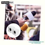 Portable ABS Injection Mic | Microphone Flag Station | Microphone With Adjusting Foam | Size-2.25x3 Inch (Pack of 2). - Image 3