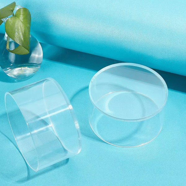 Clear Prop Display Cylinders | Clear Acrylic Round Cylinder Display Riser | Display For Toys | Watches | Jewelry Items. - Image 2